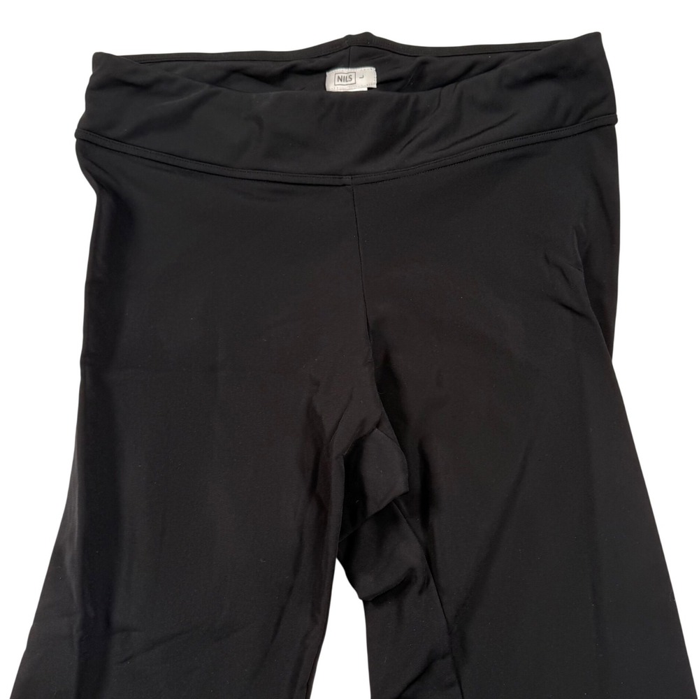 NILS Base Layer Leggings Womens Large Black Fleece Lined Style 8215 Winter